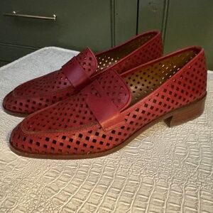 Aquatalia Sheryl perforated leather loafers